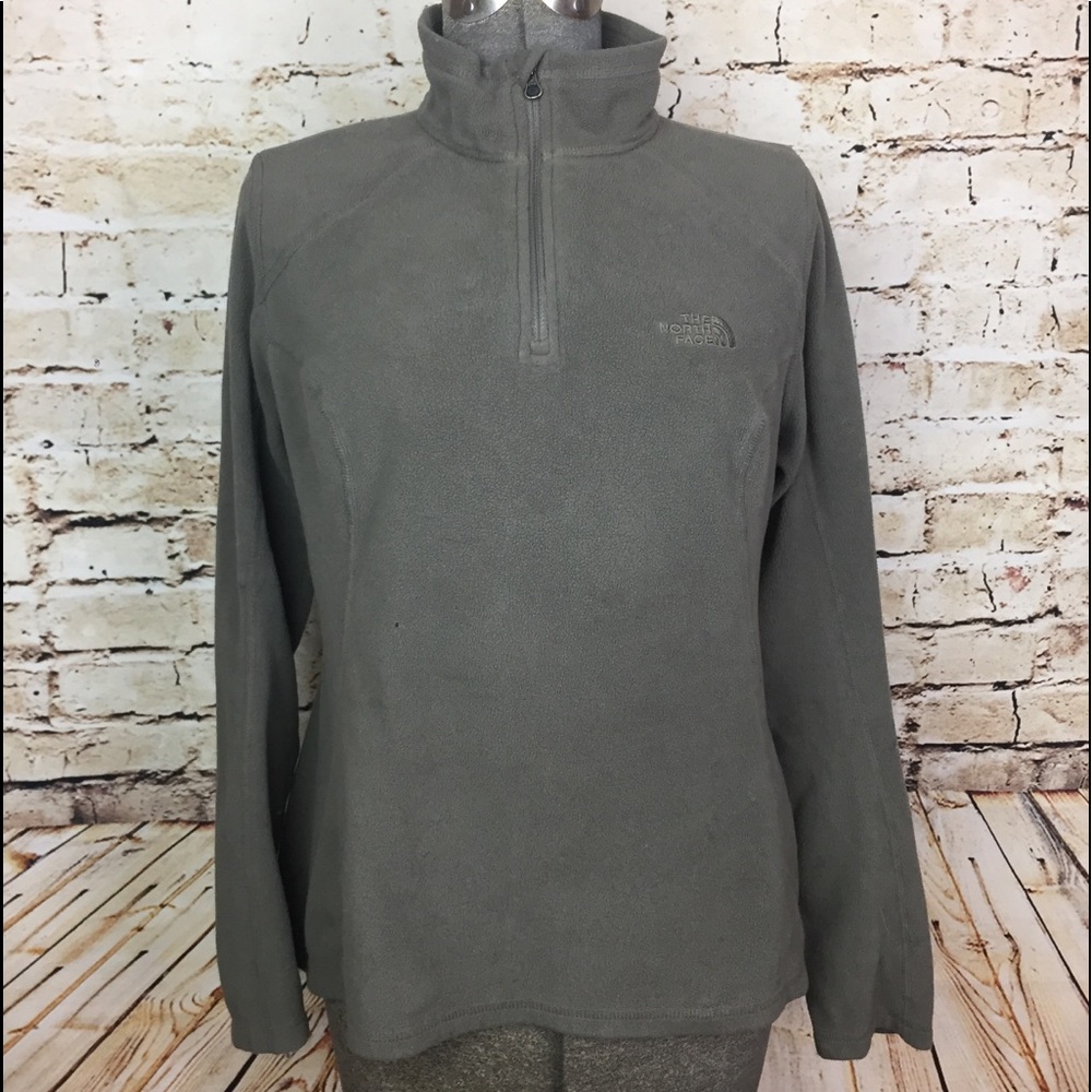 The North Face, Grey, 1/4 ZIP Polartec fleece